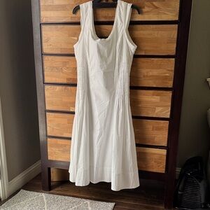 Anthropologie Classic White Midi Dress